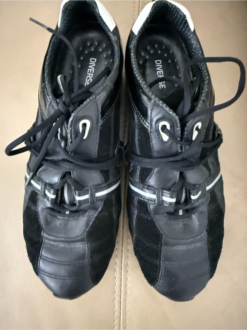 Pact Men’s Black Sneakers with White Trim